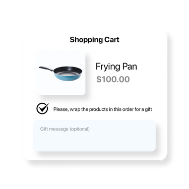 Offer Gift Wrapping options